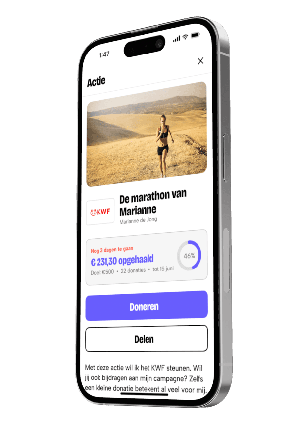 image of the goodshift app on a phone