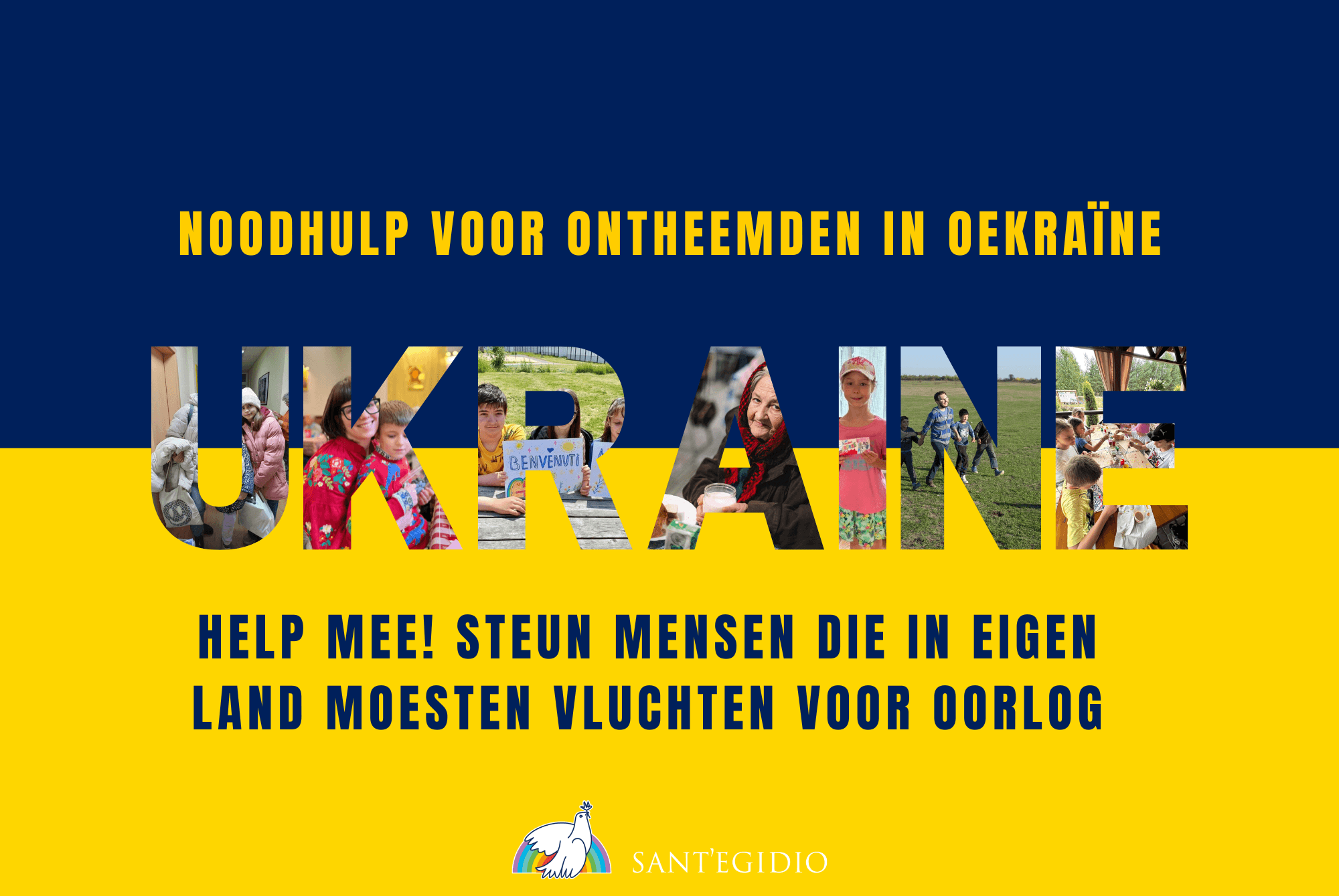 Noodhulp voor ontheemden in Oekraïne